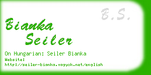 bianka seiler business card